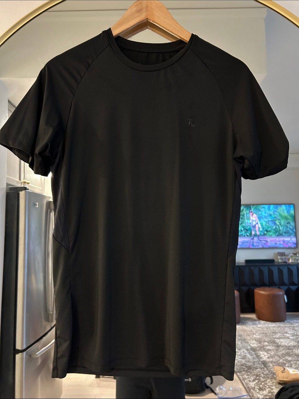 Men's Black Short Sleeve Performance Tee
